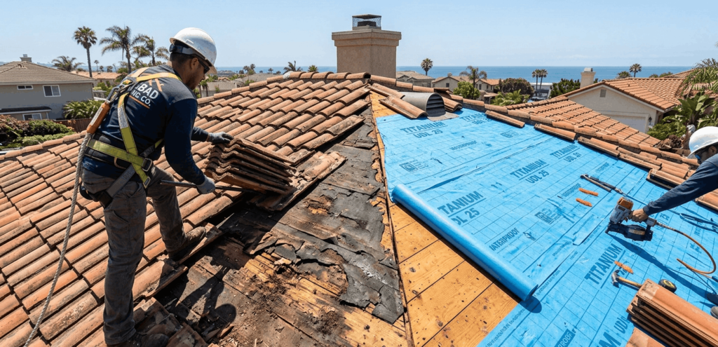 Tile Roof Replacement in carlsbad, CA